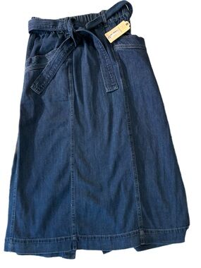 St. John's Bay Denim Blue Relaxed Women's Skirt Size Small